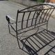 Banc de jardin en fer forgé