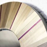 Witch's Eye Mirror in straw marquetry