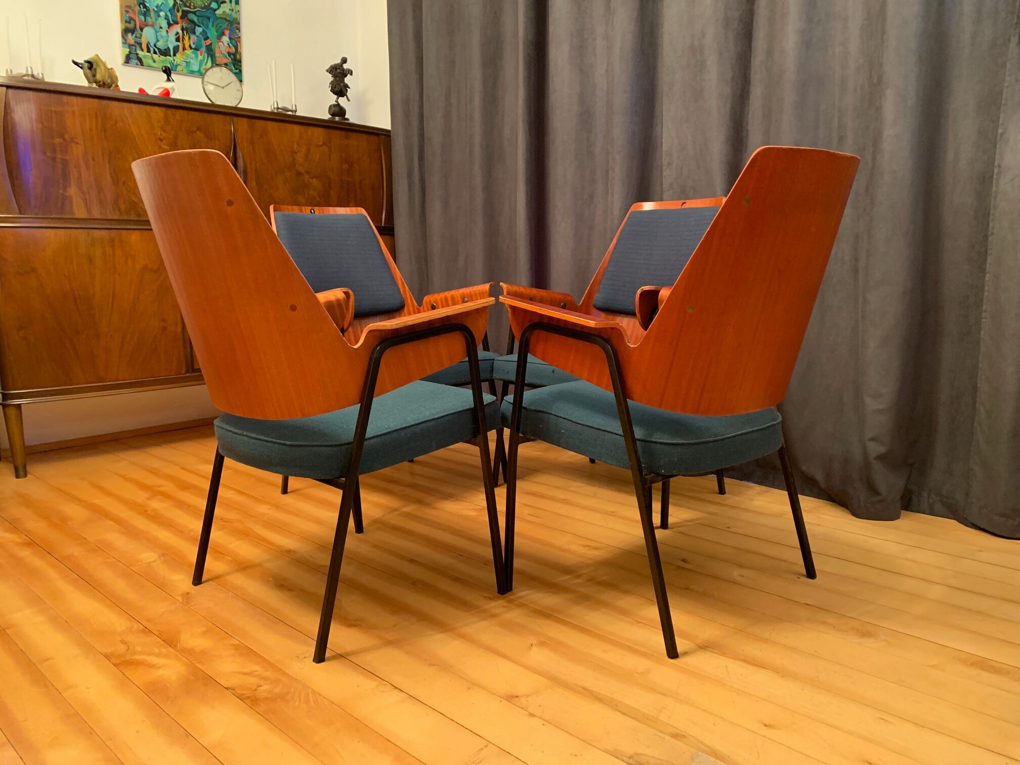 Set of four chairs, 1960s