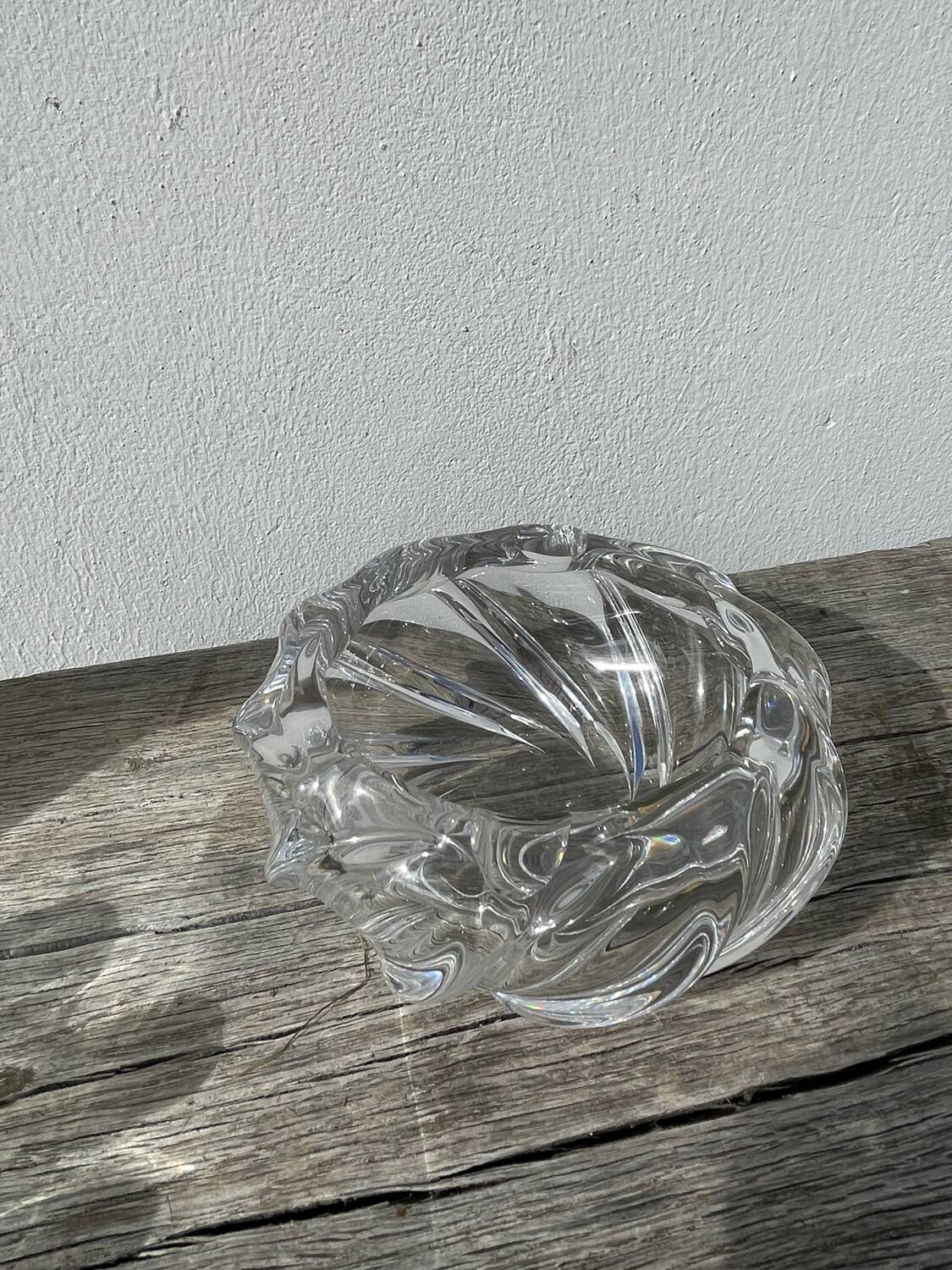 Val Saint Lambert crystal ashtray