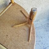 Rattan corner shelf