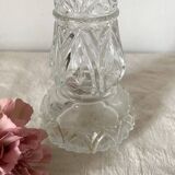 Bougeoir en verre vintage