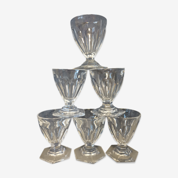 6 verres à pied