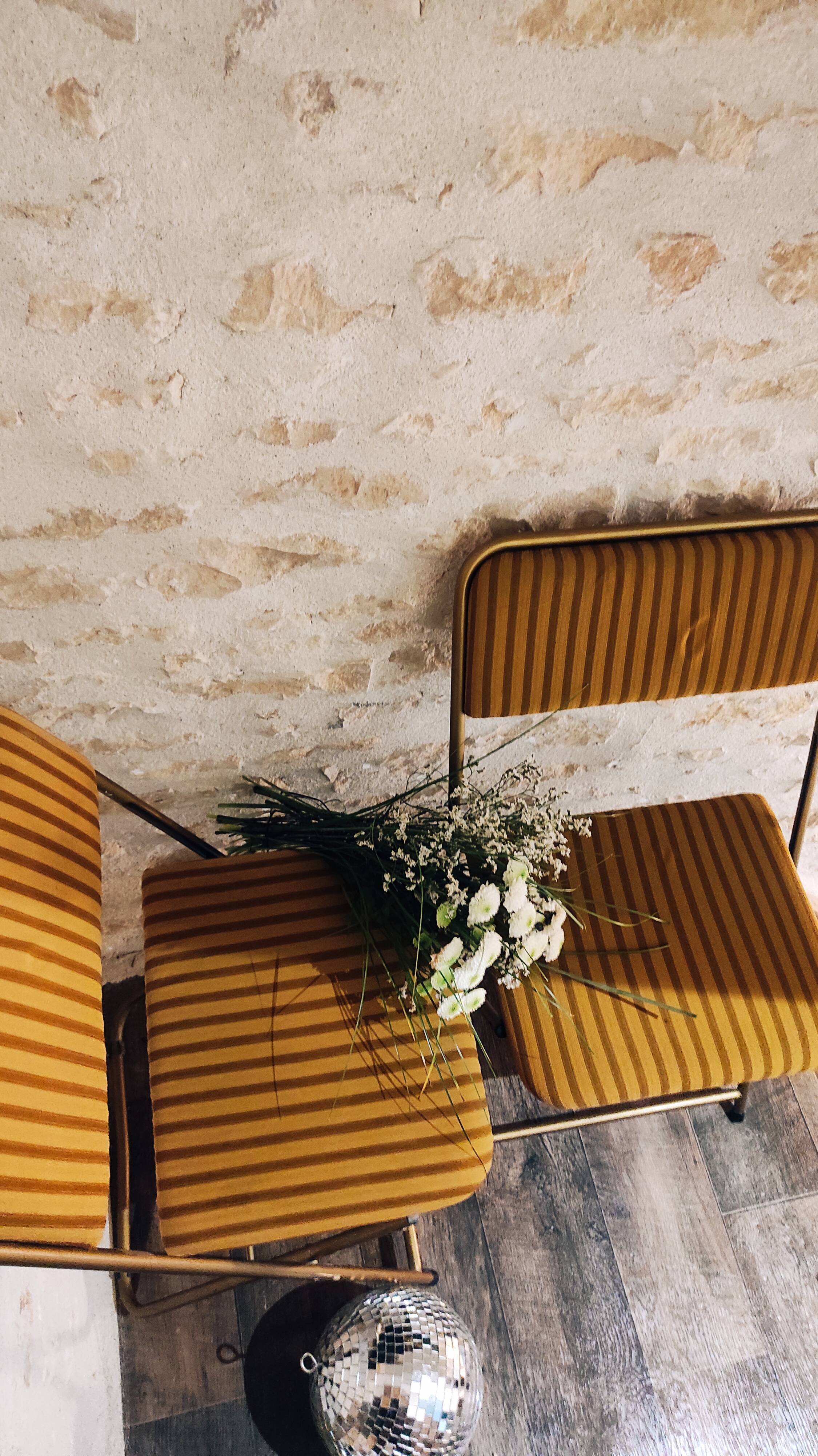 Yellow Lafuma chairs