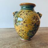 Terracotta jar shaped vase