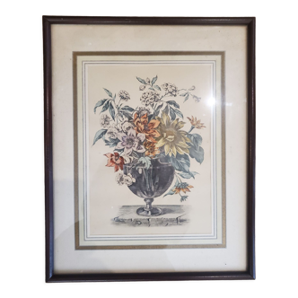 Lithograph bouquet of flowers