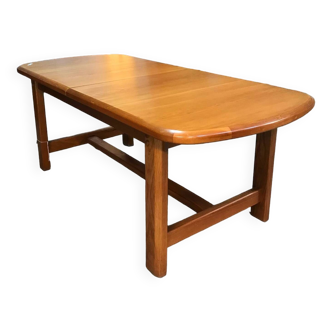 Vintage solid elm table from the 80s