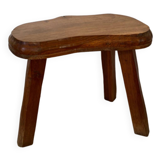 Tabouret tripode brutaliste