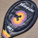 Tennis racket and its vintage cover