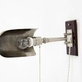 Rare Functionalist Wall Lamp with Rotating Shade, 1920s