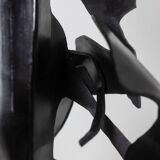 Jean Campa. Vertical sculpture in patinated metal. 1980s.
