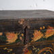 Antique chest painted in pine wood – China, circa 1900