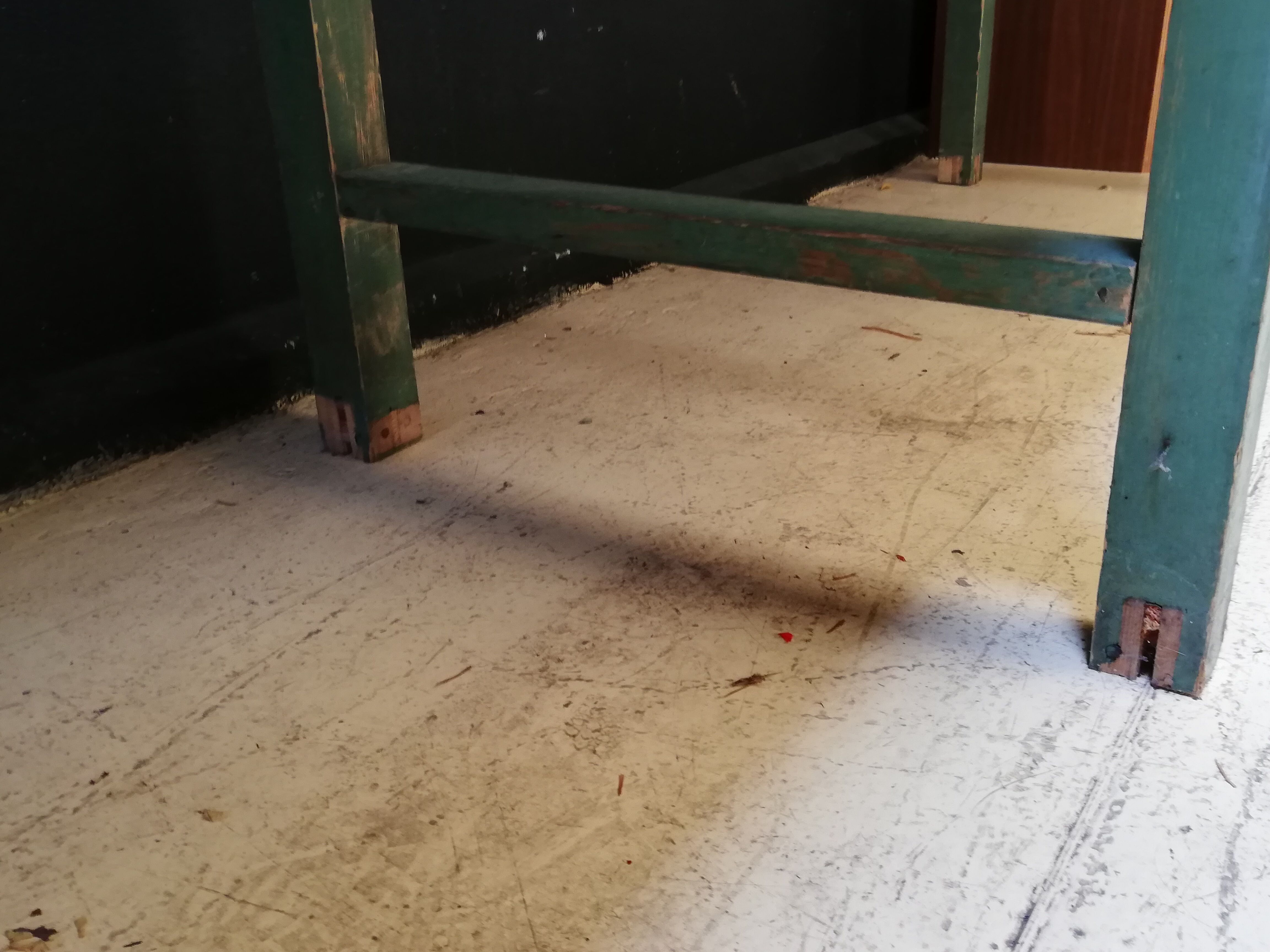 Old draper table 8/10 people, 2,70m