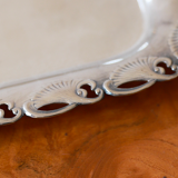 Silver-plated metal tray
