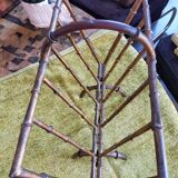 Bamboo-style gold metal magazine holder