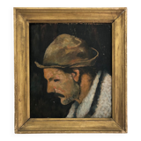 Portrait of a signed man