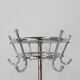 Standing chrome-plated Tubax coat rack