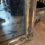 Golden rectangular mirror 19th around 1850