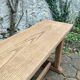 Pair of antique solid oak benches