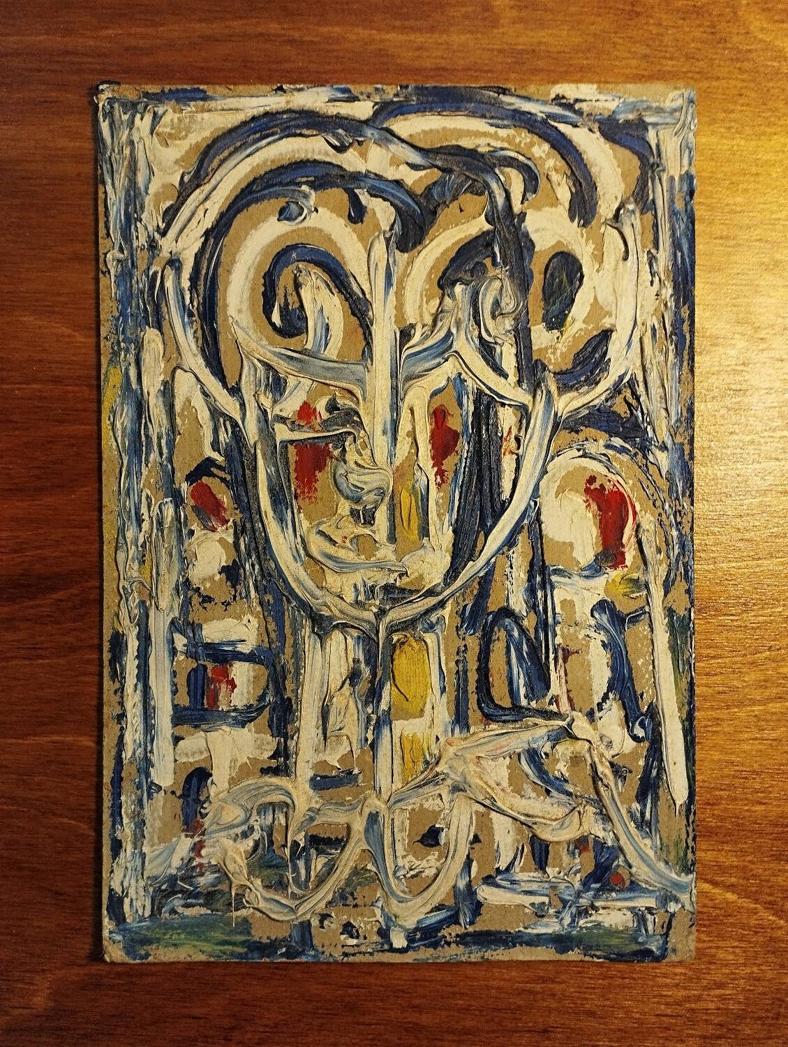 Painting on cardboard