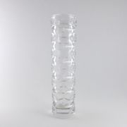 Vase cylindrique facetté en cristal des années 60/70
