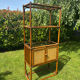 Vintage rattan bookshelf
