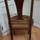 Pair of 1900 chairs in mahogany and walnut burl marquetry.