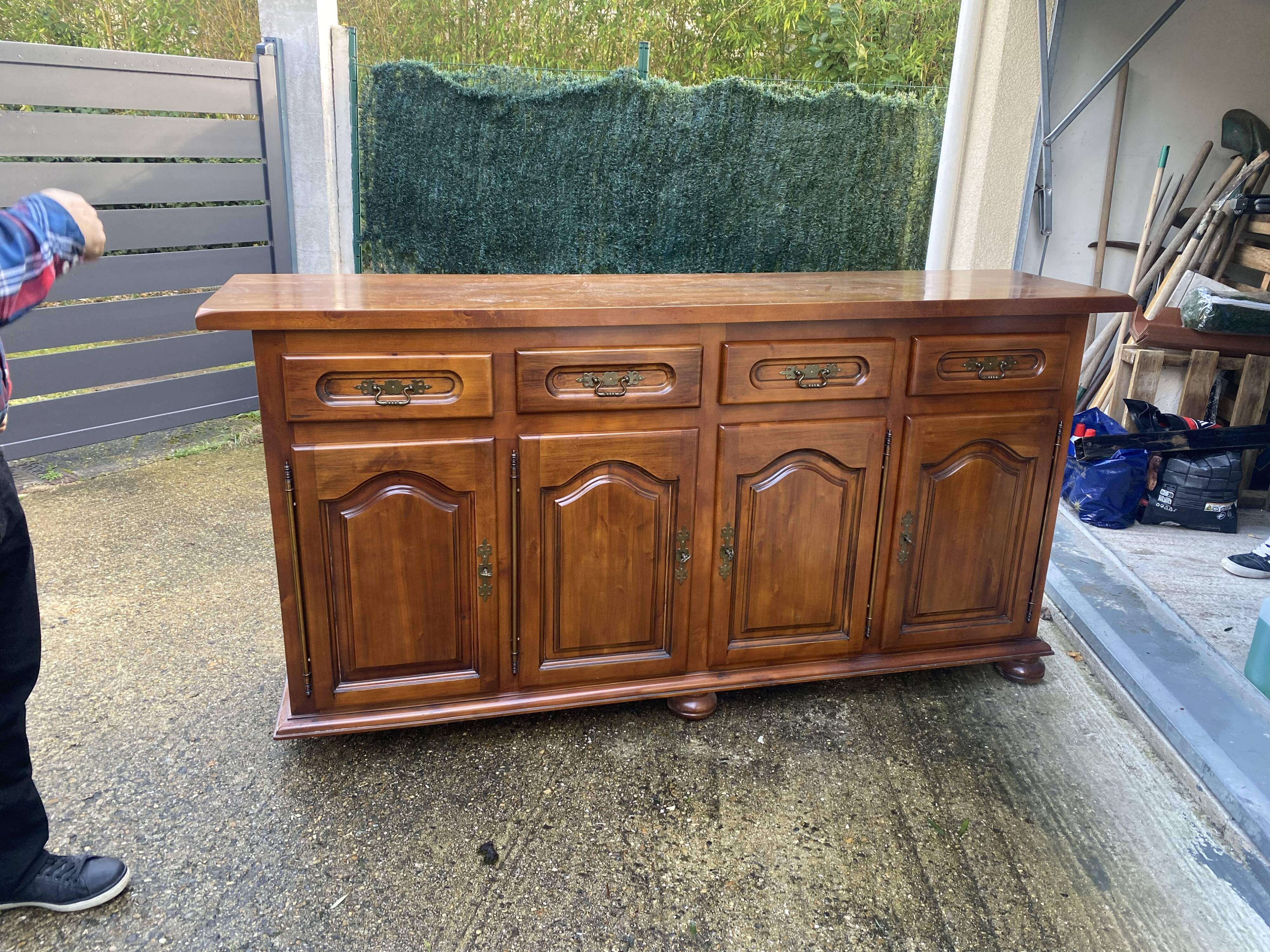 Antique solid wood sideboard