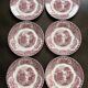 Set of 6 dessert plates, “Cambridge Old England” pattern