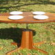 Table basse ovale vintage