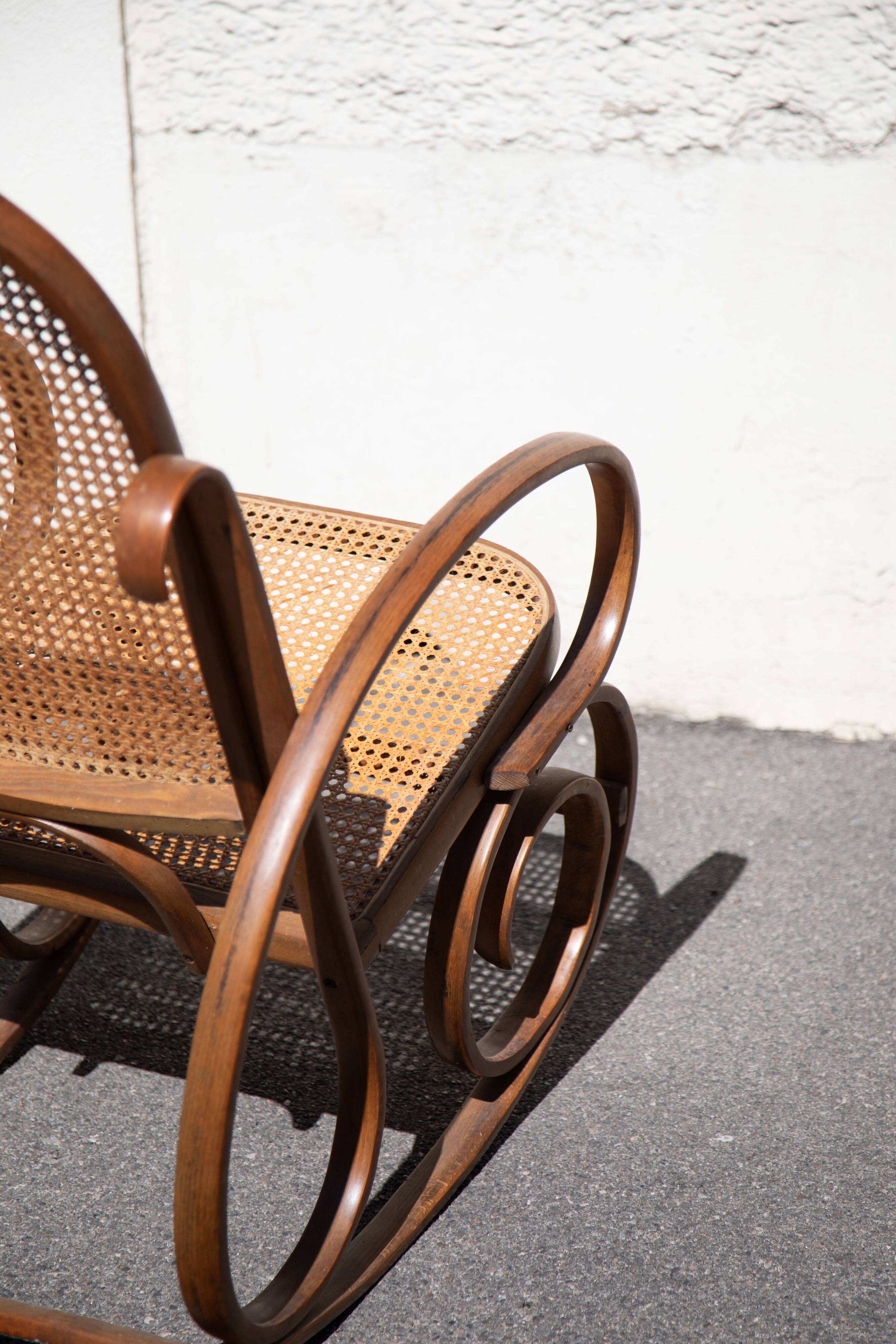 Rocking Chair Cannage Turned wood