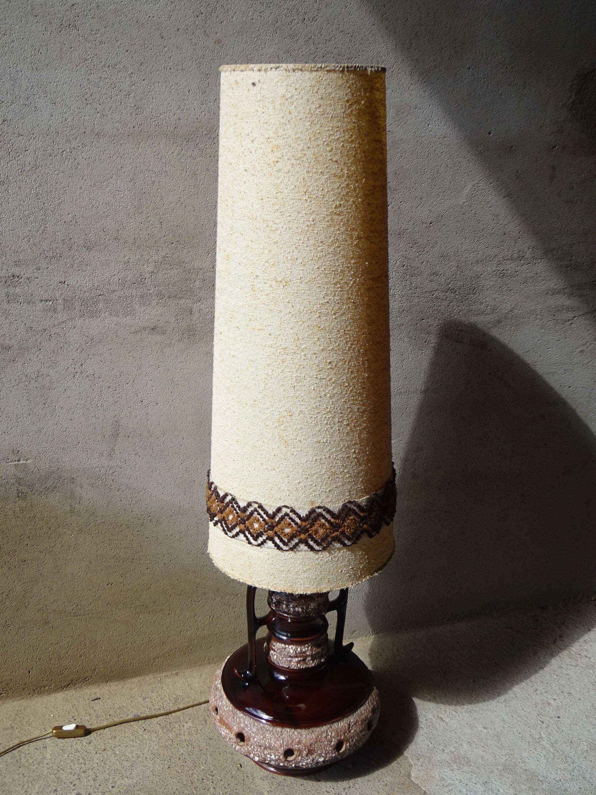 Large vintage floor lamp, 132 cm