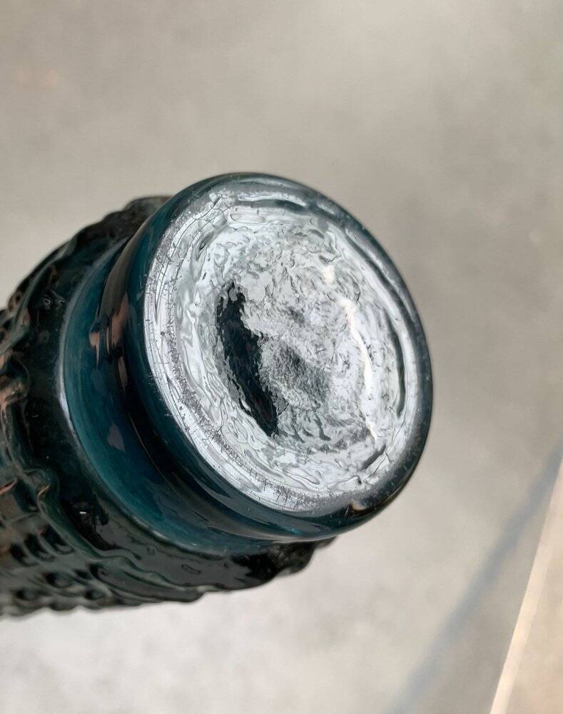 Brutalist Glass Bulb Vase Mid-Century Model F231 by Emil Funke for Gral