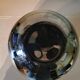Art deco ball vase in black glass