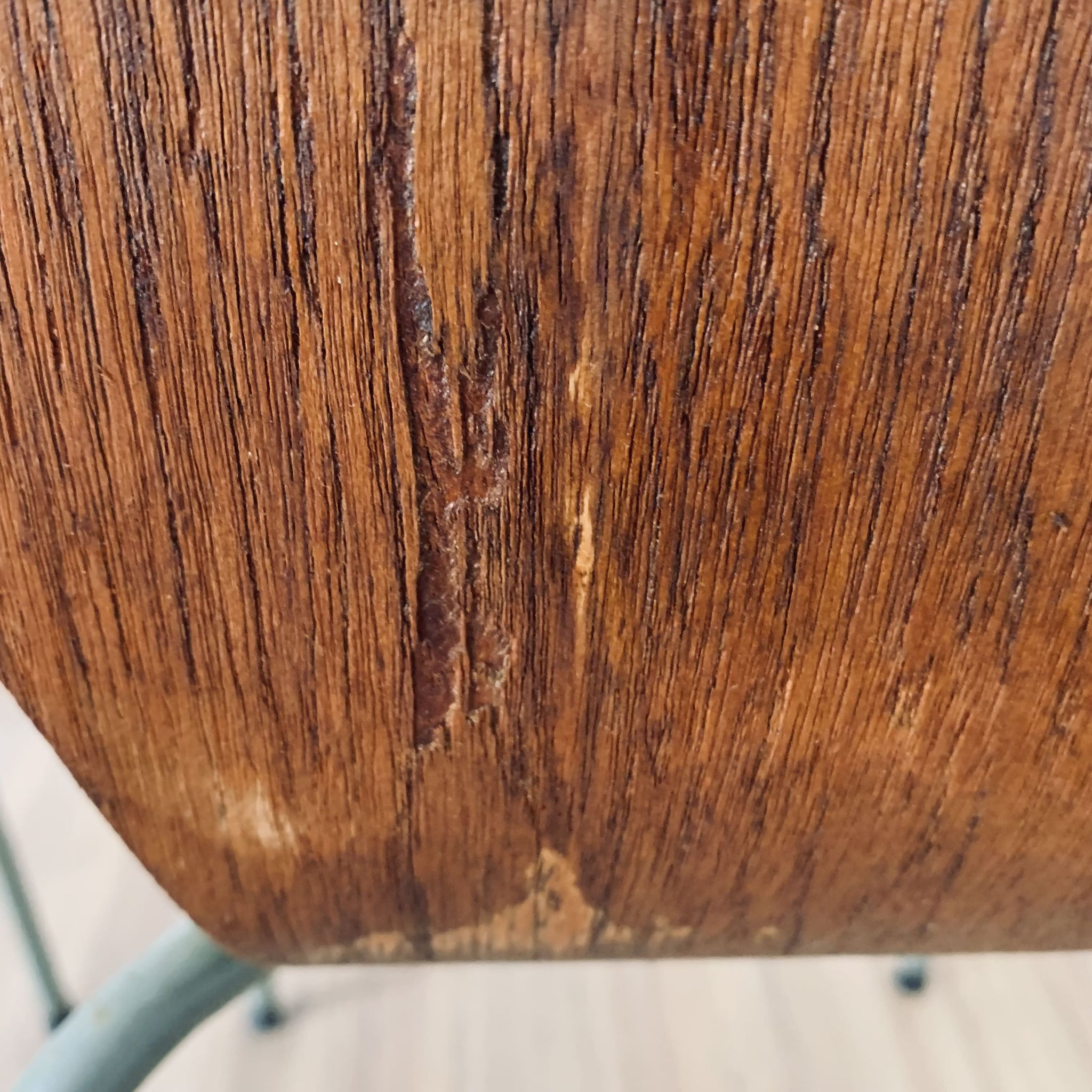 Pair of 3107 chairs - wood & metal