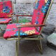 2 fauetuils de camping vintage années 60
