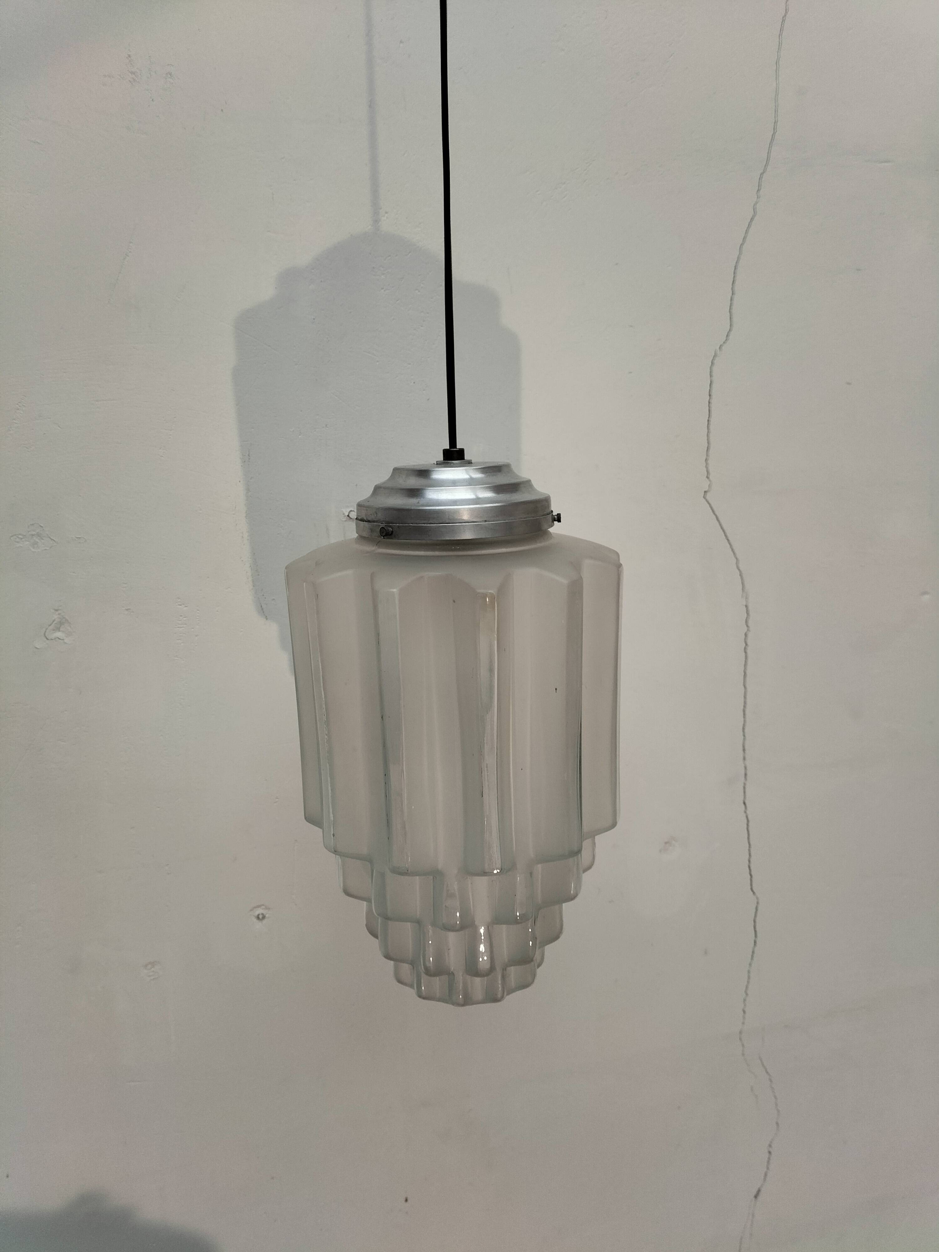 Art deco skycraper pendant lights