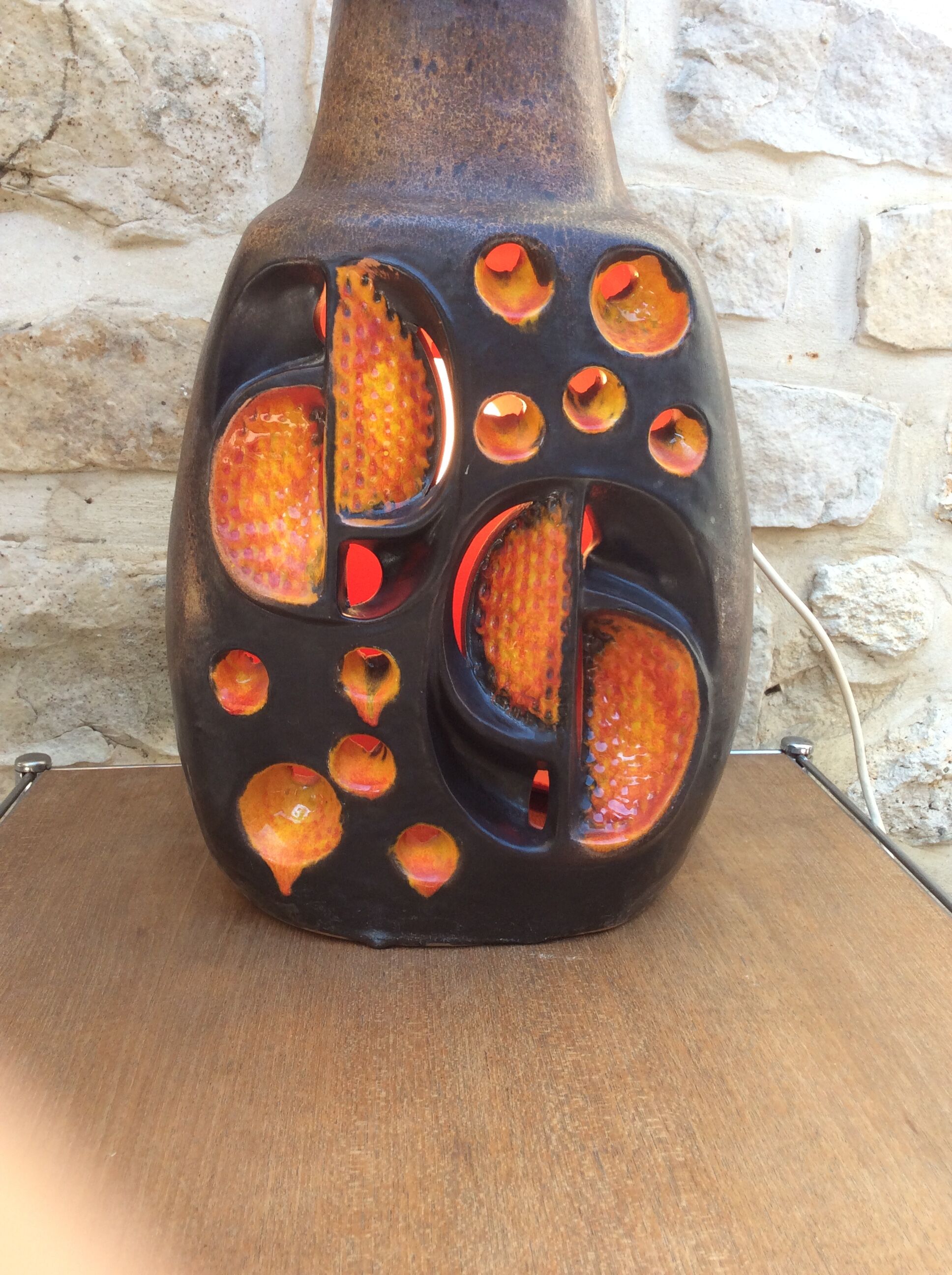 Ceramic floor lamp foot