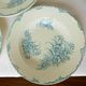 3 vintage ironstone soup plates by L&G, Oeillets pattern 220524