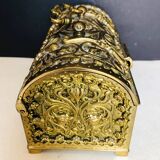 Gilded bronze jewelry chest