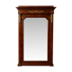 Large Empire-style mahogany mirror – Mercury-gilded bronzes –