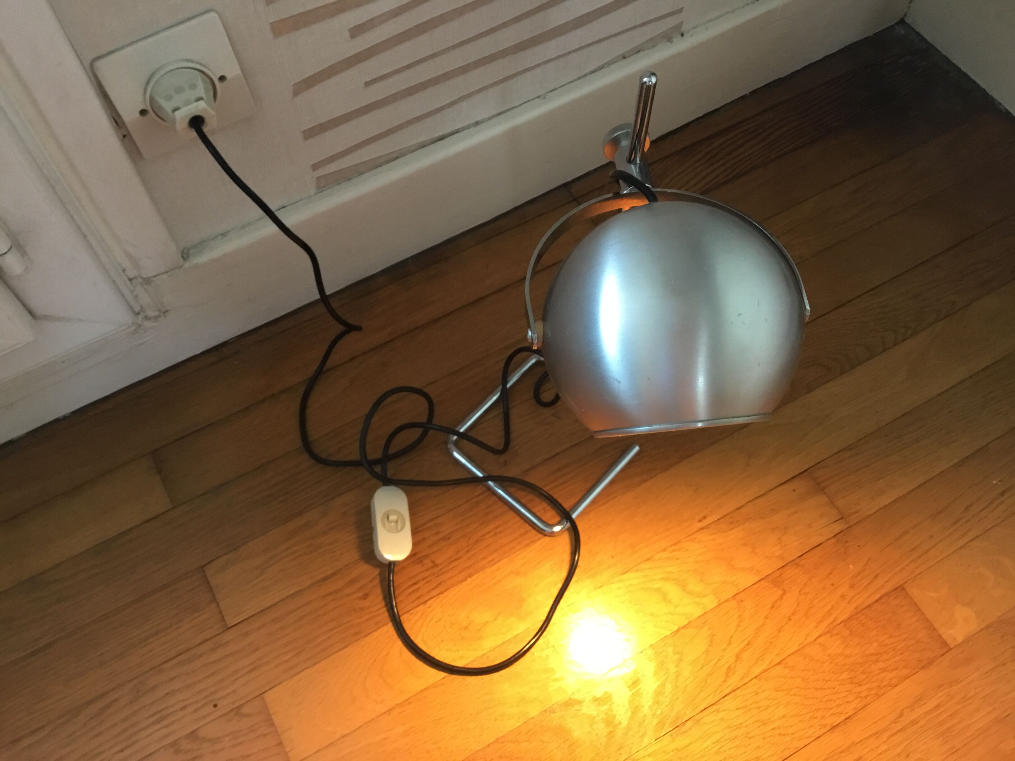 Lampe de bureau eye ball vintage