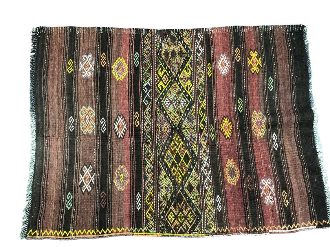 Oushak Handwoven Tribal Kilim Rug