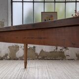 Farmhouse table in oak and walnut 2m