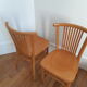 Lot de 2 chaises en bois vintage