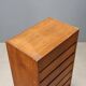 Vintage walnut veneer commode, design, Italy, 1950s
