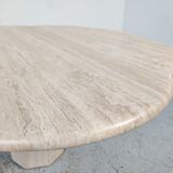 Travertine coffee table "cloud", 80s