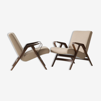 Set of 2 tatra armchairs, 1960's