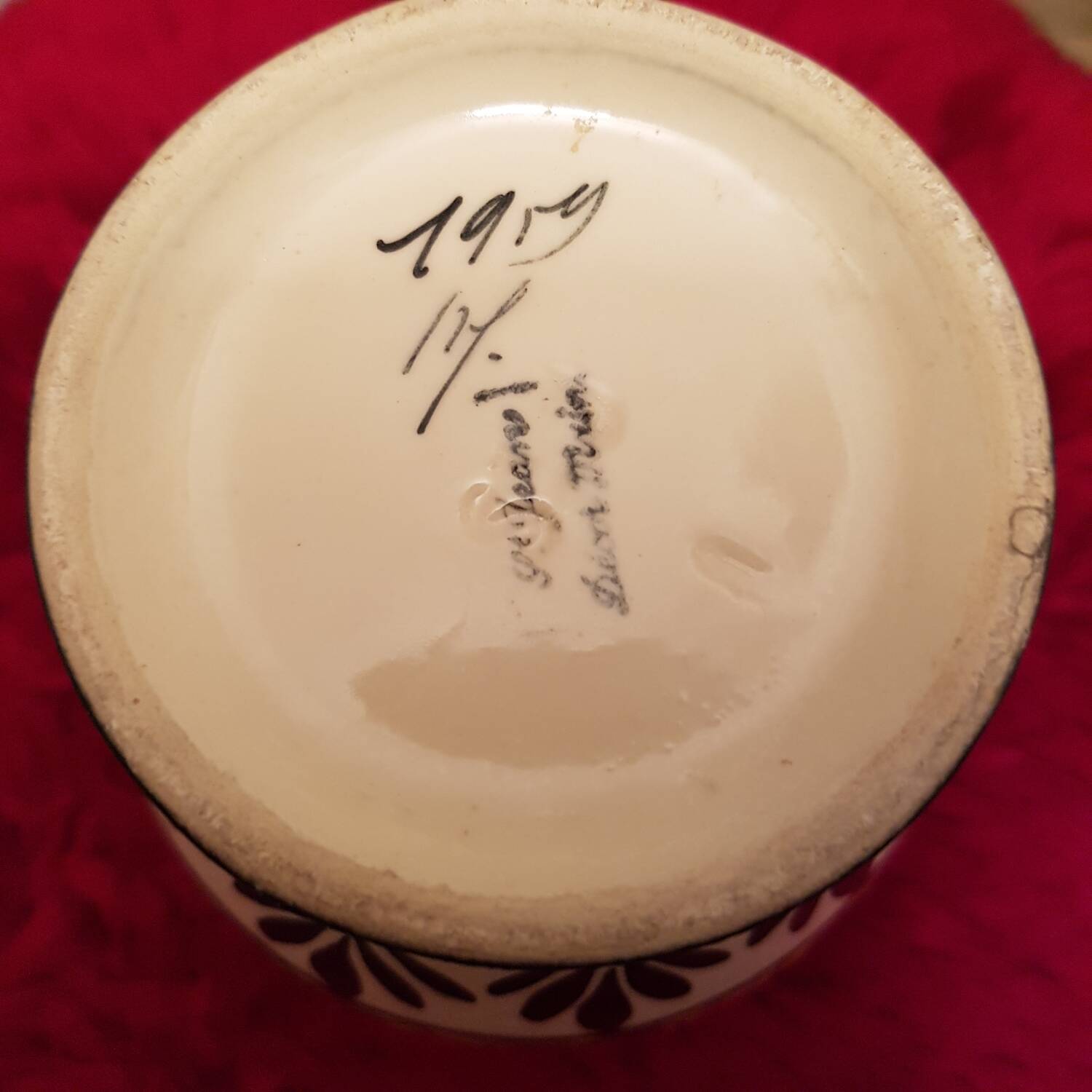 St Jean de Bretagne ceramic pitcher