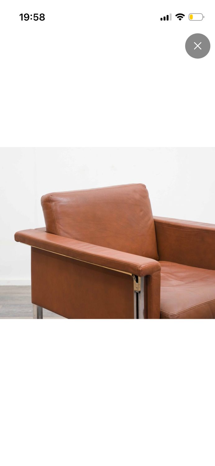 Fauteuil moderne en cuir